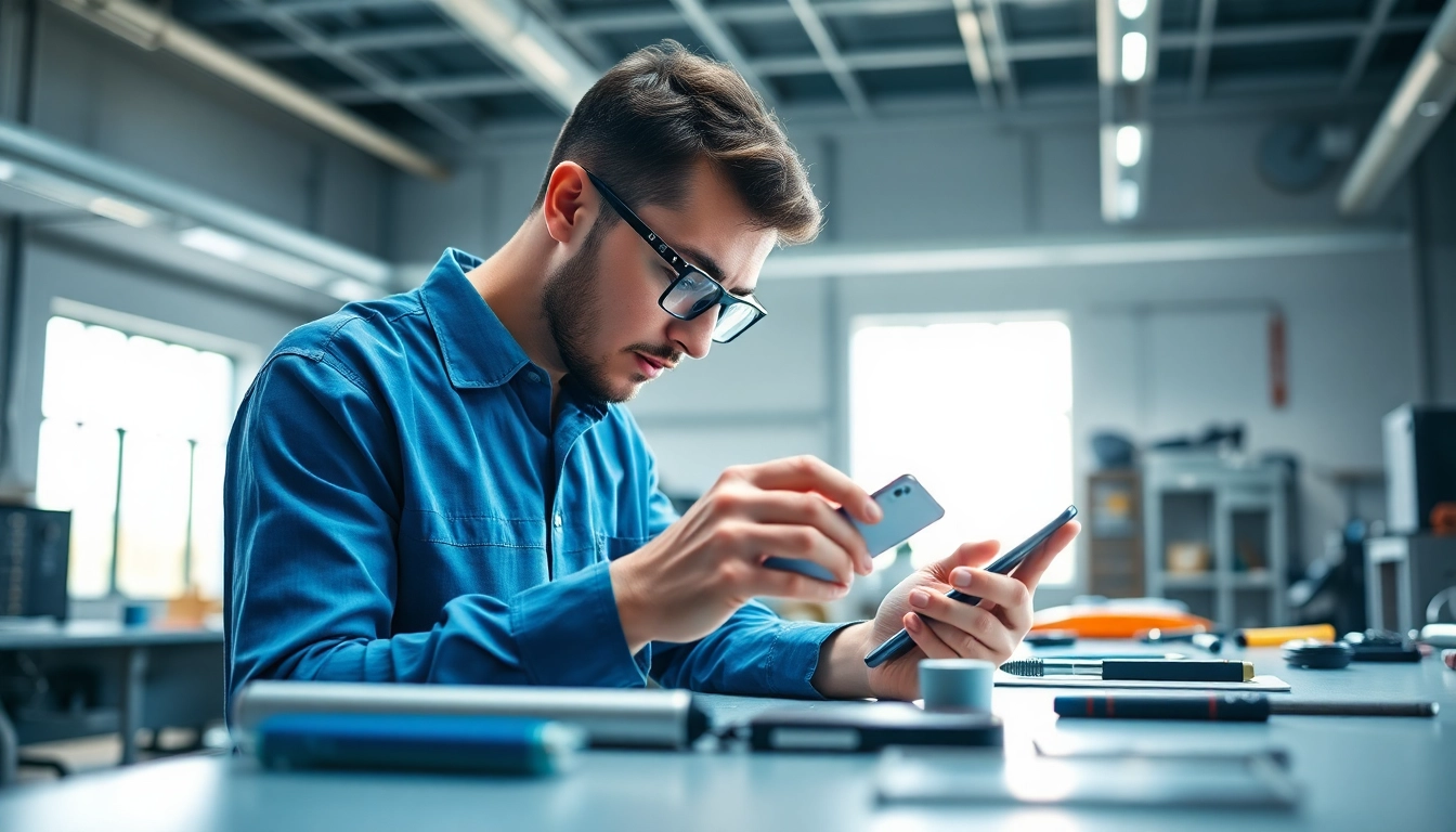 Get a close-up view of wefix london technician meticulously repairing a smartphone.