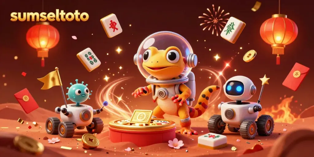 Engage with sumseltoto's exciting VIP casino experience under alien celebration with vibrant visuals.