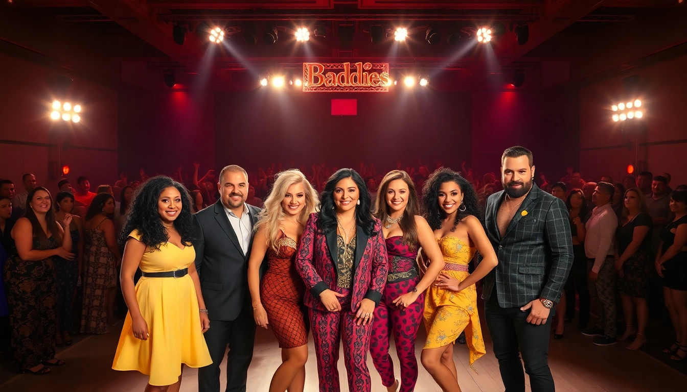 Baddies USA cast unveiling their dynamic reunion on stage with vibrant expressions.