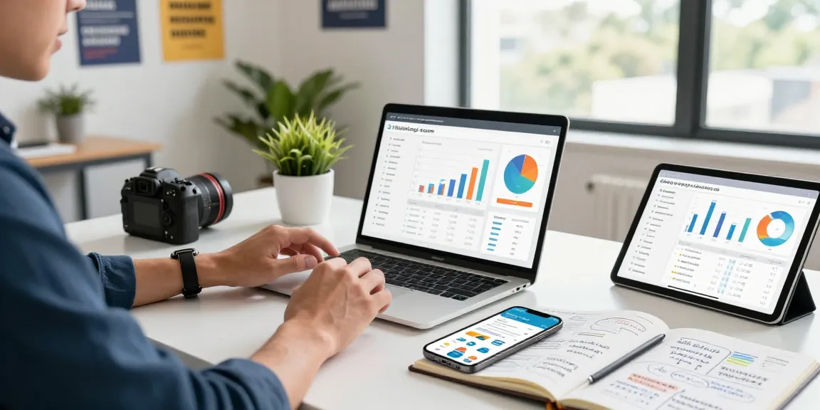 Purchase app installs through expert marketing strategies in a vibrant digital workspace.
