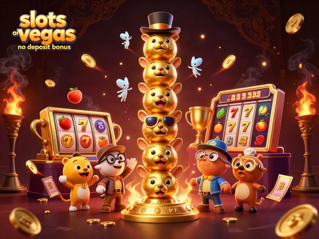 Play with exciting slots of vegas no deposit bonus on vibrant slot reels and golden jackpot elements.