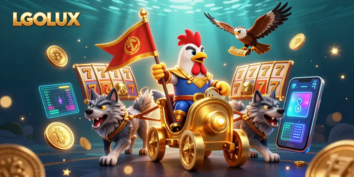 Experience thrilling slot action with LGOLUX as a rooster warlord leads a fierce casino adventure!