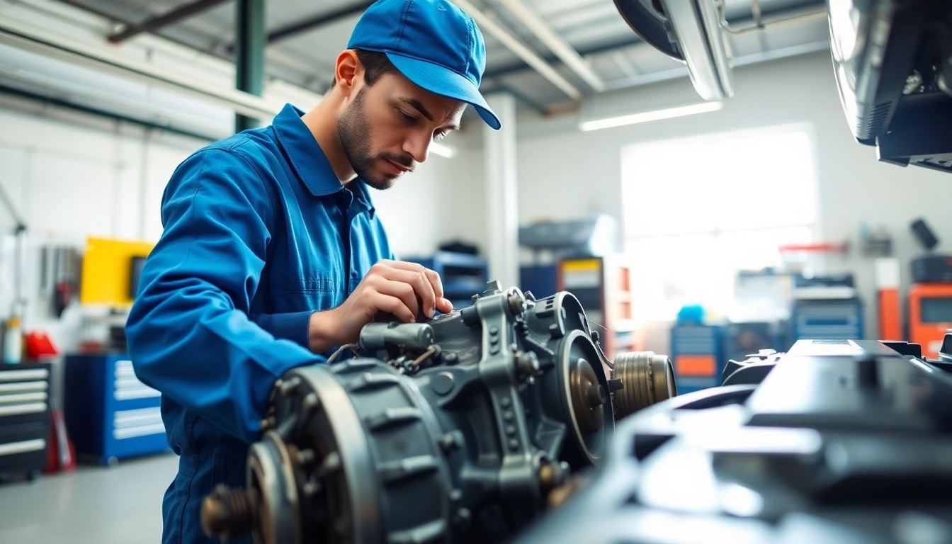 Experience expert transmission repair services with a dedicated mechanic focusing on vehicle components.