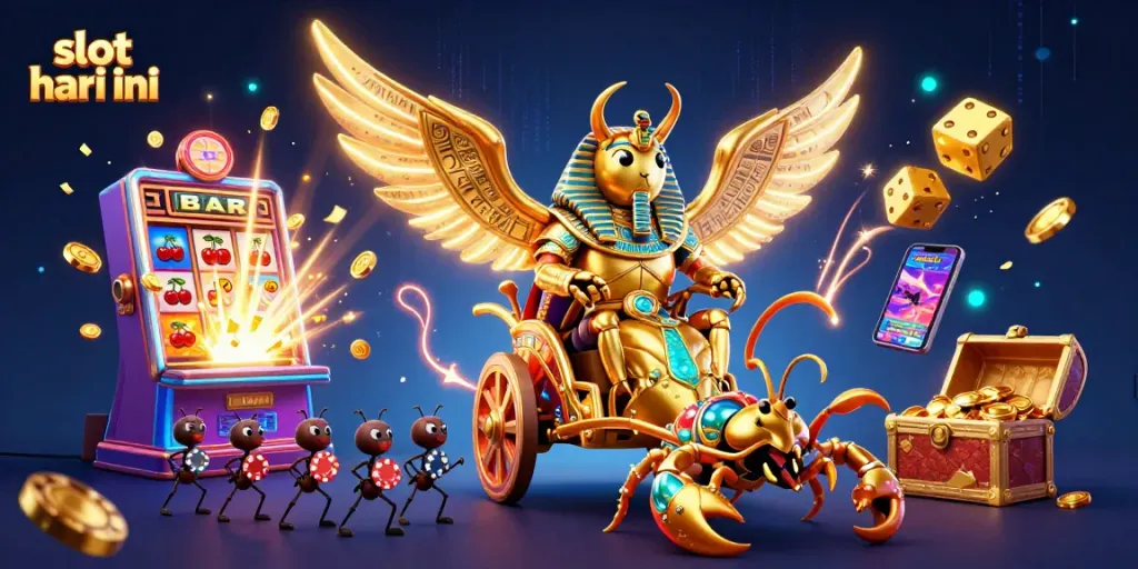 Slot hari ini memenangkan jackpot dengan gambar ilustrasi menarik dari kasino