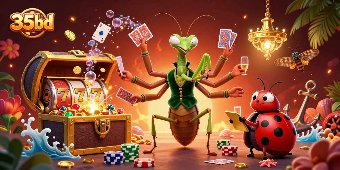 Engage with the thrilling world of 35bd, where colorful slot reels and vibrant characters invite big wins.