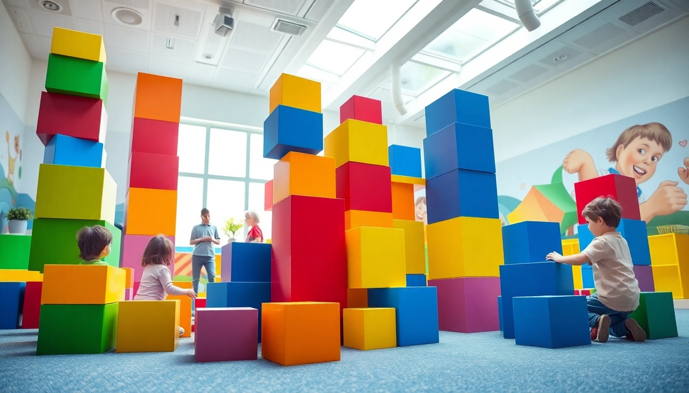 Engage with giant building blocks for epic indoor adventures providing additional information about imaginative play.