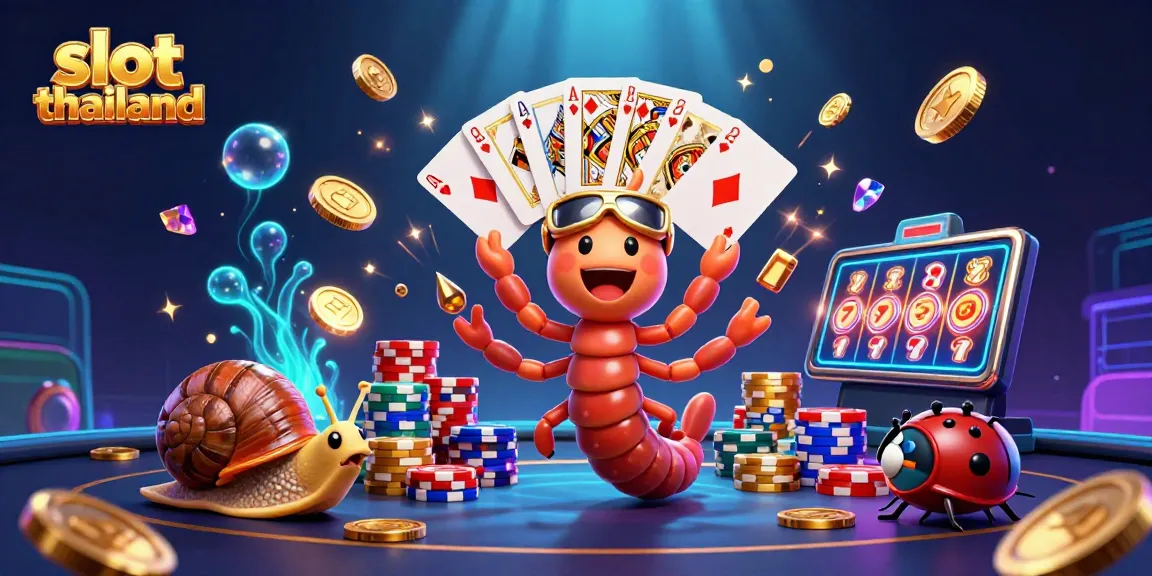 Experience dynamic gaming at slot thailand with a vibrant 3D scene showcasing exciting slots and characters.