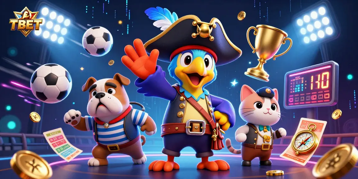 FA BET showcases a lively 3D scene with sports elements and colorful characters embodying excitement and adventure.