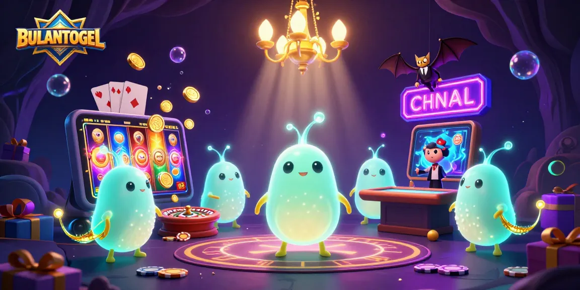 BULANTOGEL shines as glowworms illuminate the casino, creating thrilling gaming excitement.