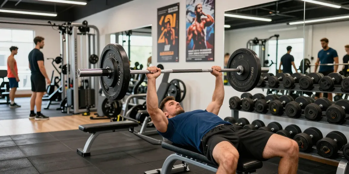 Prime Pharma Steroids in action with a dedicated athlete training hard in a modern gym.