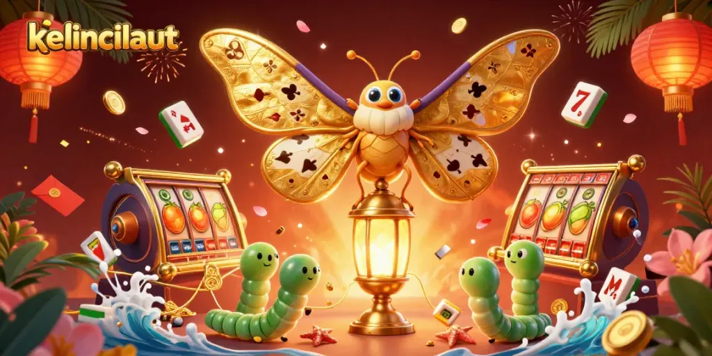 Engage with kelincilaut's vibrant casino offerings, showcasing a captivating 3D scene of gaming excitement.