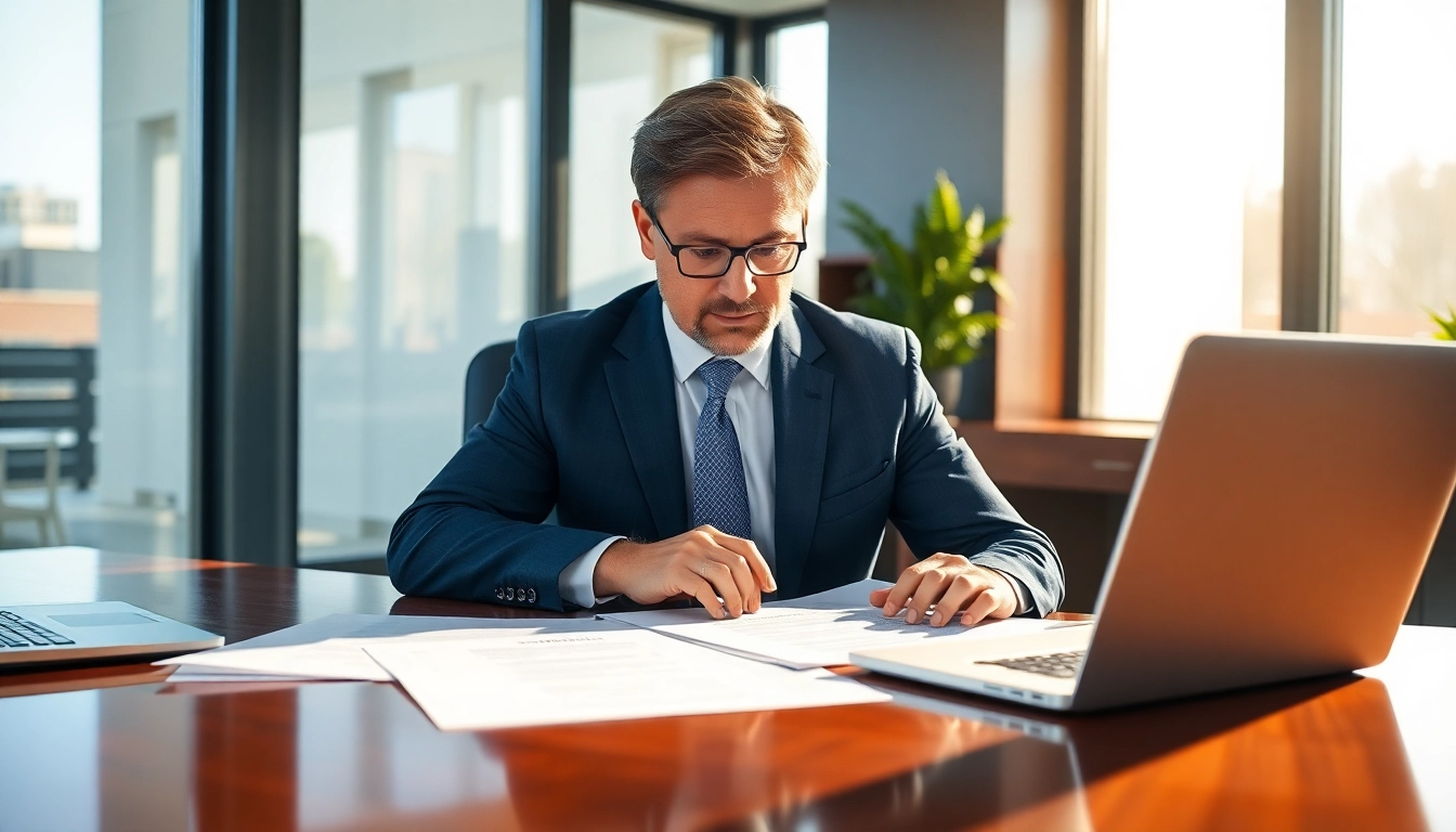 Evaluate Executive life insurance Canada policy options in a modern office.