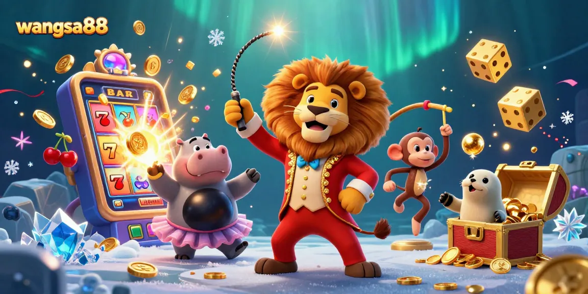 Experience thrilling gameplay with the vibrant world of wangsa88's slot machines and exciting characters.