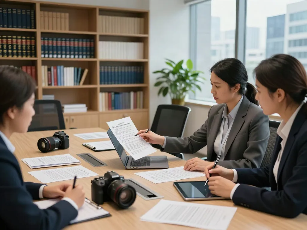 Lead Roedl attorneys discussing legal strategies in modern office setting.